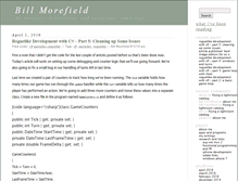 Tablet Screenshot of billmorefield.com